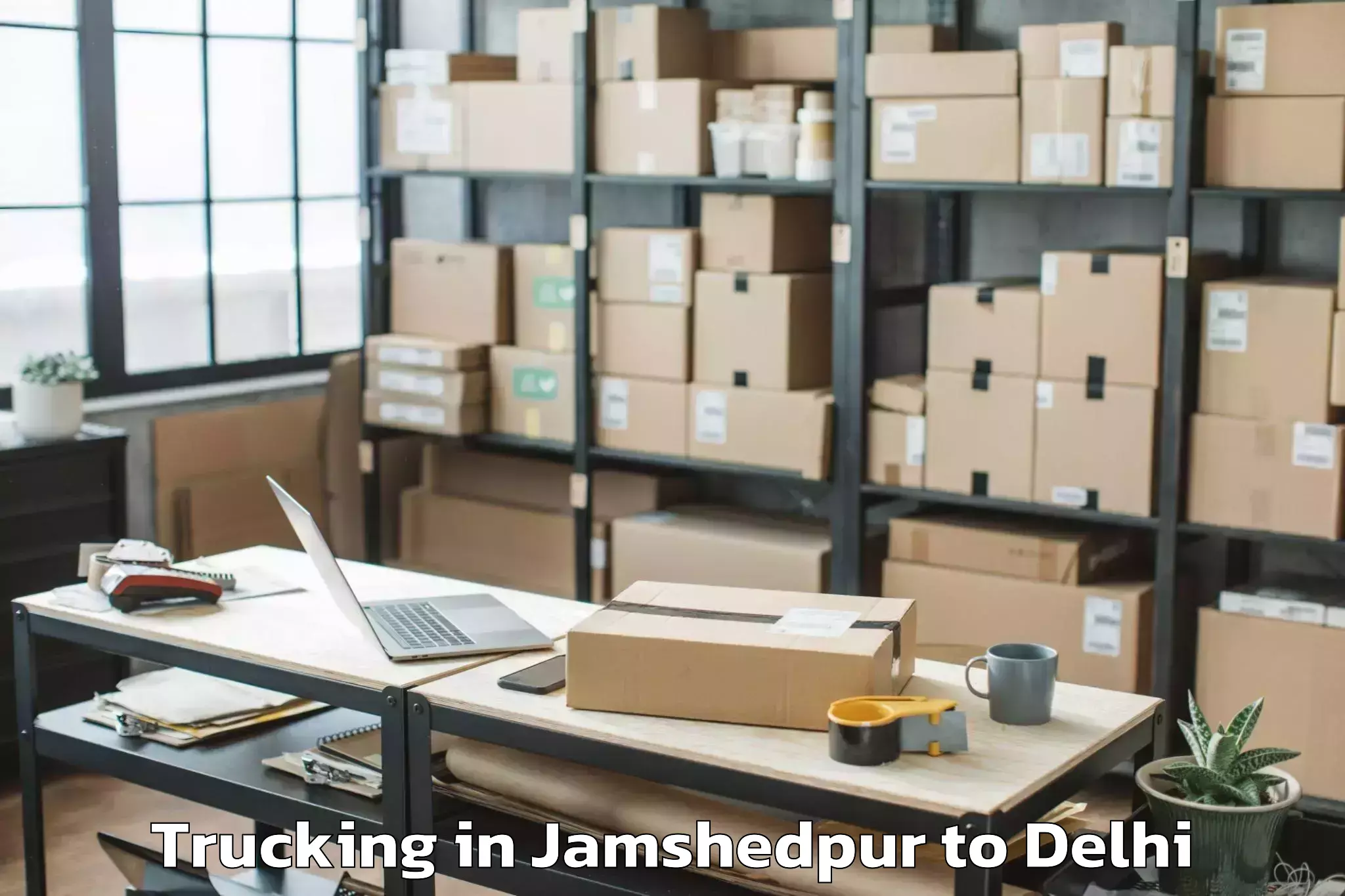 Hassle-Free Jamshedpur to Dlf Promenade Mall Trucking